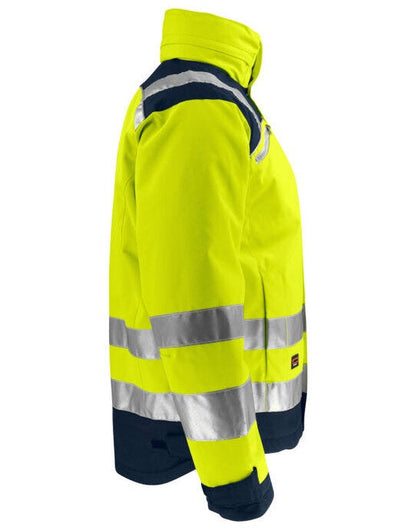 Jobman Winter Jacket Star Hi-Vis - Yellow/Navy
