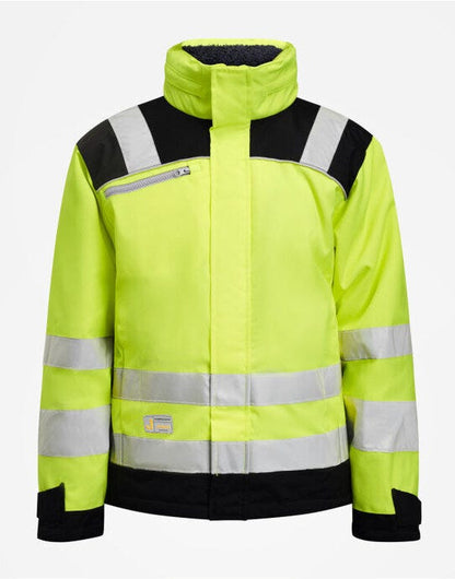 Jobman Winter Jacket Star Hi-Vis - Yellow/Black