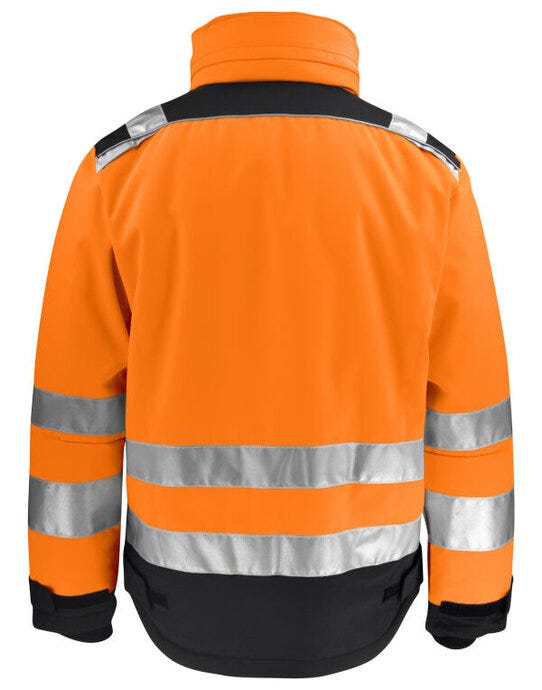 Jobman Winter Jacket Star Hi-Vis - Orange/Black