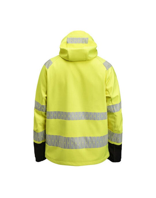 Jobman Softshell Jacket Hi-Vis - Yellow/Black