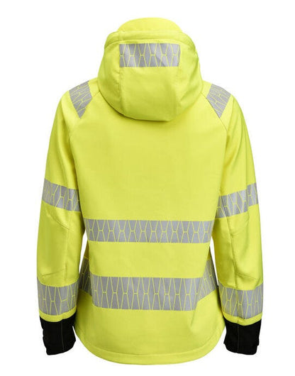 Jobman Women's Softshell Jacket Hi-Vis - Yellow/Black