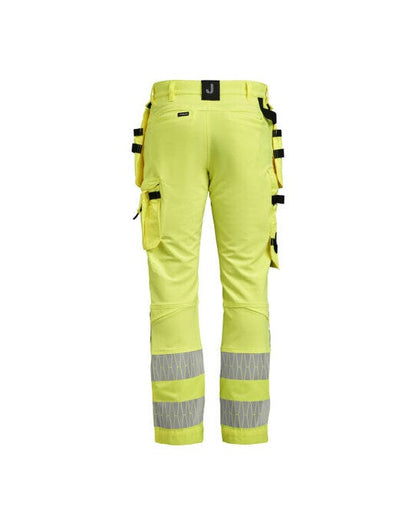 Jobman Craftsman Trousers Stretch Hi-Vis - Yellow/Black