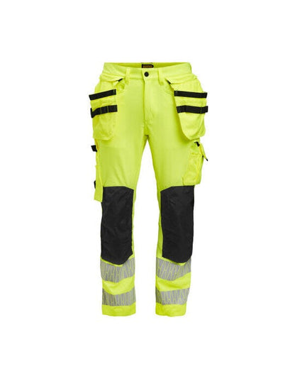 Jobman Craftsman Trousers Stretch Hi-Vis - Yellow/Black