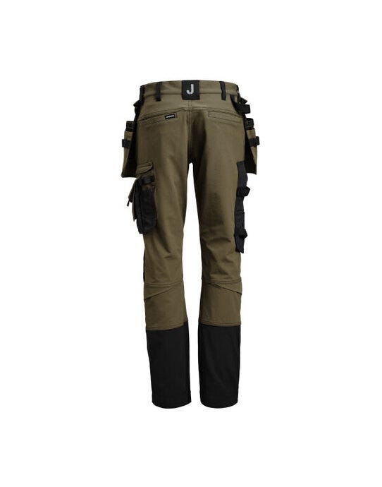 Jobman Craftsman Trouser 4-Way Stretch - Olive Green/Black