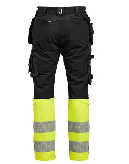 Jobman Craftsman Trousers Stretch Hi-Vis - Black/Yellow