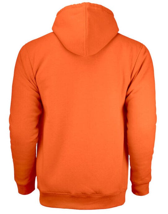 Jobman Mens Vintage Hoodie Lined - Orange/ Dark Grey