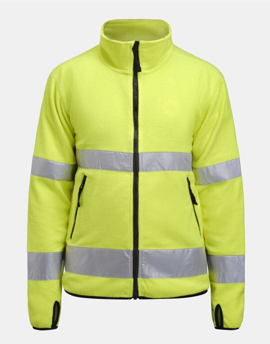 Jobman Fleece Jacket Hi-Vis - Yellow