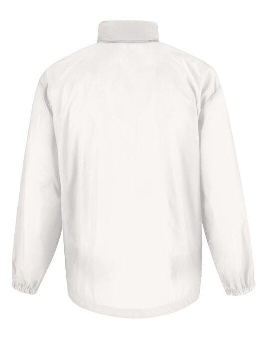 B&C Men's Sirocco Windbreaker Jacket - White