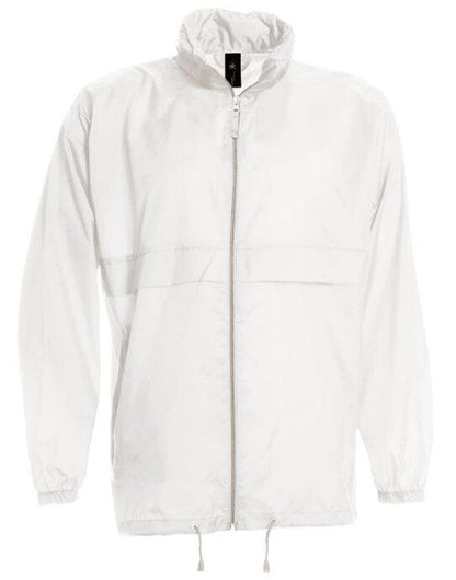 B&C Men's Sirocco Windbreaker Jacket - White