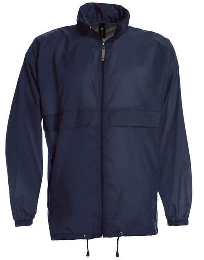 B&C Men's Sirocco Windbreaker Jacket - Navy