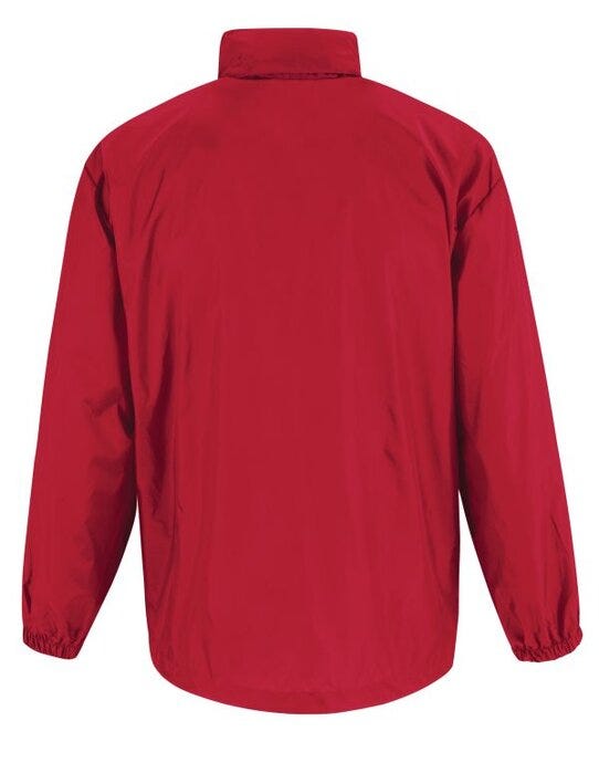 B&C Men's Sirocco Windbreaker Jacket - Red