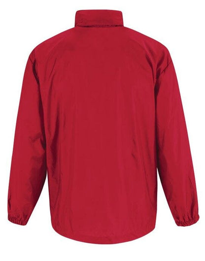 B&C Men's Sirocco Windbreaker Jacket - Red