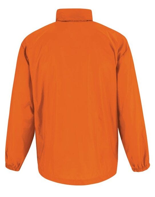 B&C Men's Sirocco Windbreaker Jacket - Orange