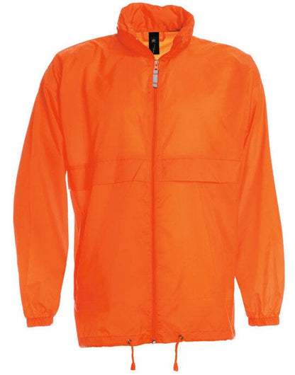 B&C Men's Sirocco Windbreaker Jacket - Orange