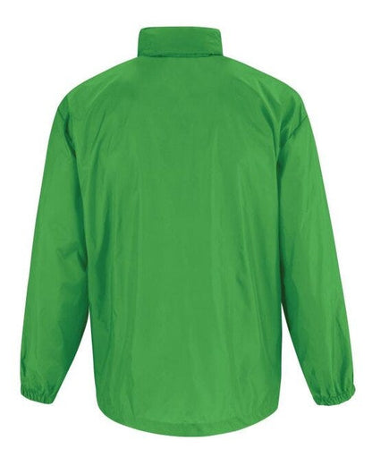 B&C Men's Sirocco Windbreaker Jacket - Real Green