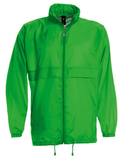 B&C Men's Sirocco Windbreaker Jacket - Real Green