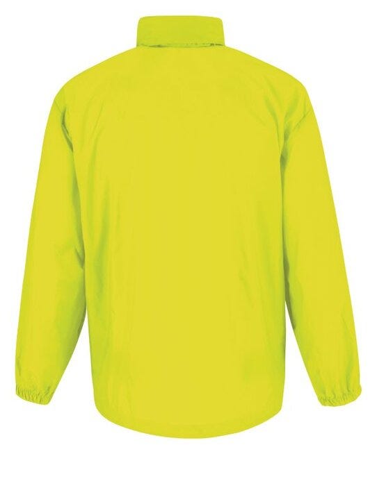 B&C Men's Sirocco Windbreaker Jacket - Ultra Yellow