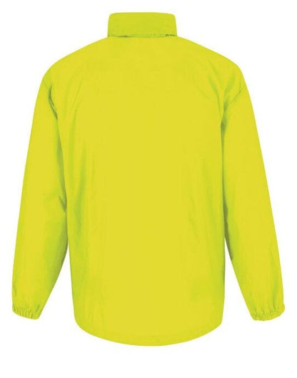 B&C Men's Sirocco Windbreaker Jacket - Ultra Yellow