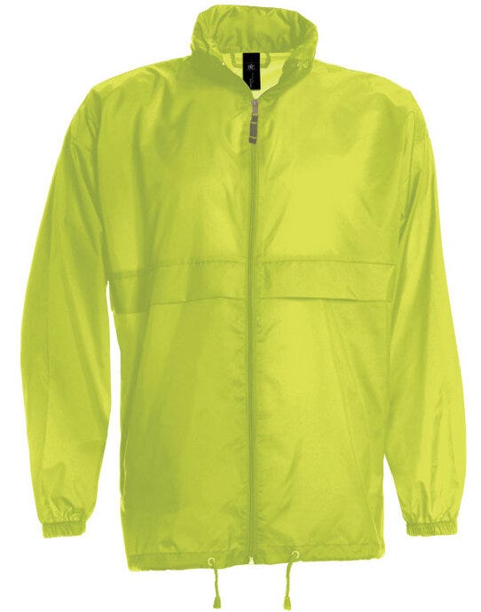 B&C Men's Sirocco Windbreaker Jacket - Ultra Yellow