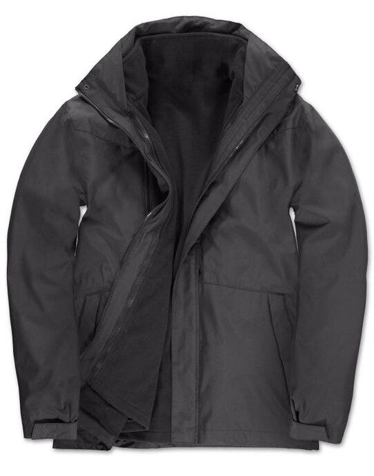 B&C Men's Corporate 3-in-1 Jacket - Dark Grey