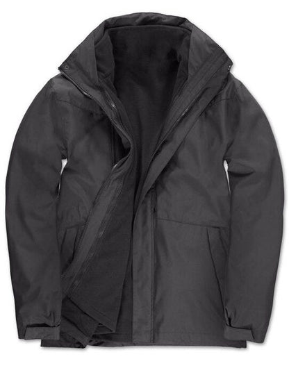 B&C Men's Corporate 3-in-1 Jacket - Dark Grey