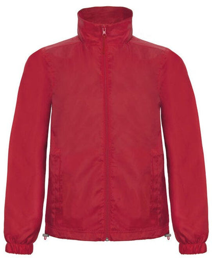 B&C ID.601 Men's Lightweight Windbreaker - Red