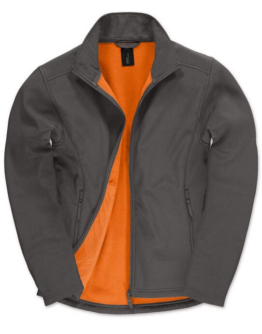 B&C ID.701 2-Layer Softshell Jacket - Dark Grey