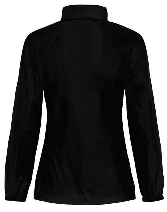 B&C Women's Sirocco Windbreaker Jacket - Black