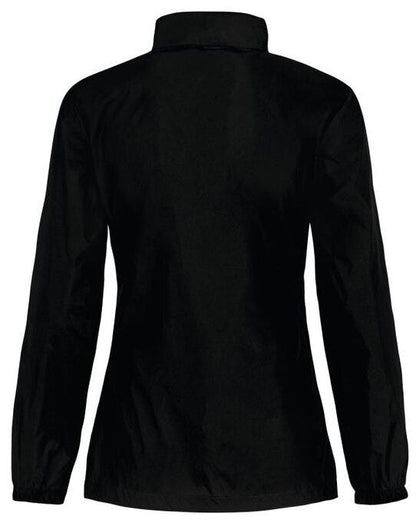B&C Women's Sirocco Windbreaker Jacket - Black
