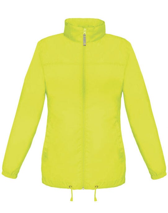 B&C Women's Sirocco Windbreaker Jacket - Ultra Yellow