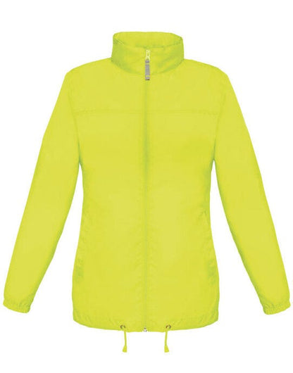 B&C Women's Sirocco Windbreaker Jacket - Ultra Yellow