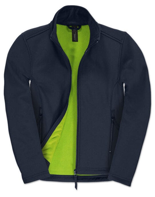 B&C ID.701 Womens 2-Layer Softshell Jkt - Navy