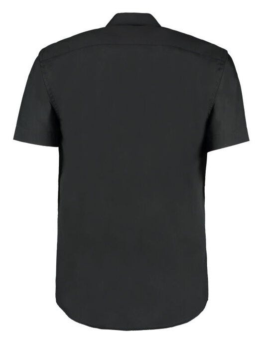 Kustom Kit Men SS Classic Business Shirt - Black