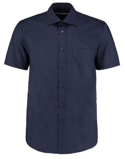 Kustom Kit Men SS Classic Business Shirt - Dark Navy