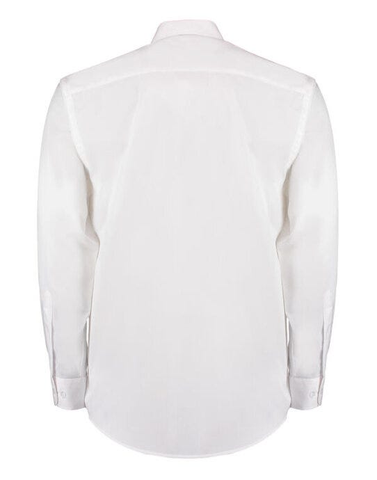 Kustom Kit Men LS Classic Business Shirt - White