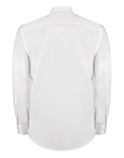 Kustom Kit Men LS Classic Business Shirt - White