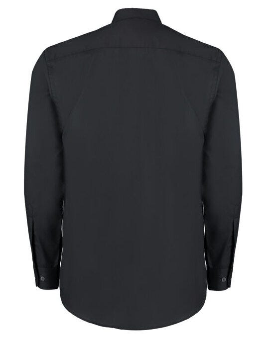 Kustom Kit Men LS Classic Business Shirt - Black
