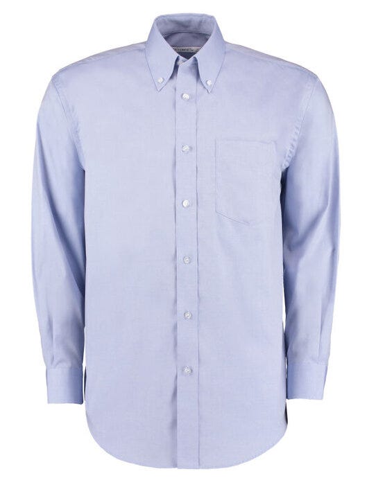 Kustom Kit Mens LS Classic Oxford Shirt - Light Blue