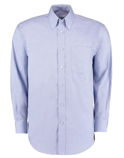 Kustom Kit Mens LS Classic Oxford Shirt - Light Blue