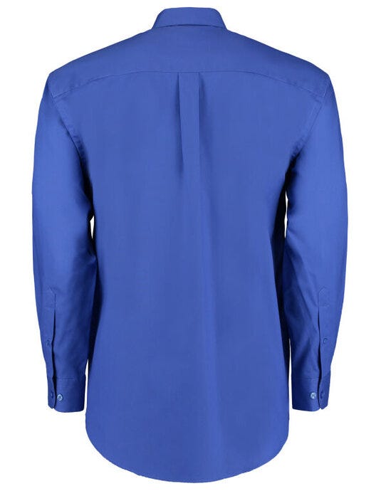 Kustom Kit Mens LS Classic Oxford Shirt - Royal Blue