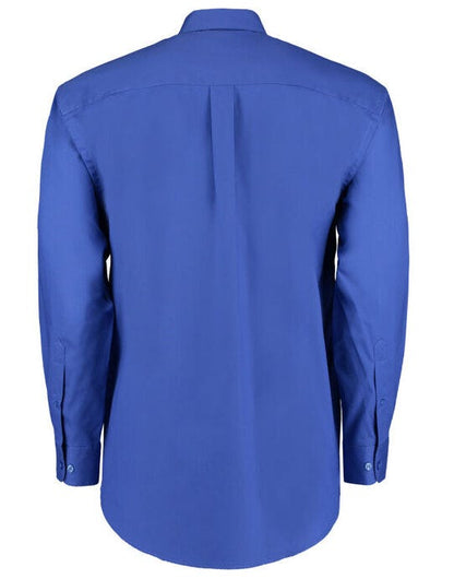 Kustom Kit Mens LS Classic Oxford Shirt - Royal Blue