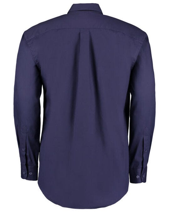 Kustom Kit Mens LS Classic Oxford Shirt - Midnight Navy