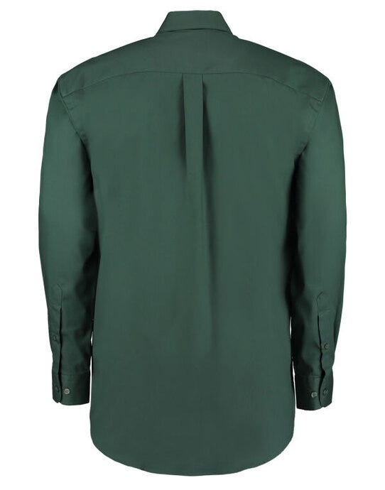 Kustom Kit Mens LS Classic Oxford Shirt - Bottle Green