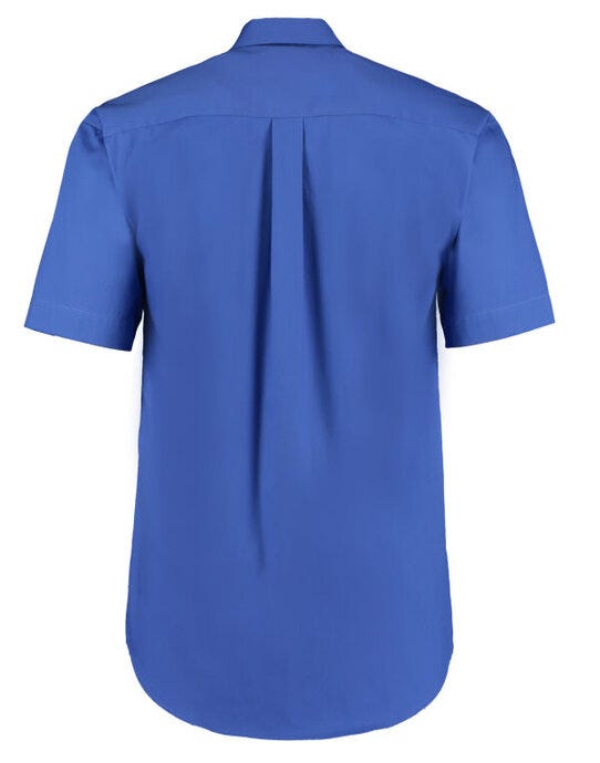 Kustom Kit Mens SS Classic Oxford Shirt - Royal Blue