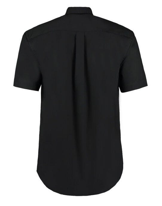 Kustom Kit Mens SS Classic Oxford Shirt - Black