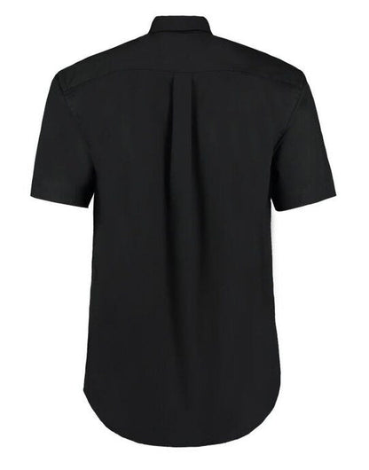 Kustom Kit Mens SS Classic Oxford Shirt - Black