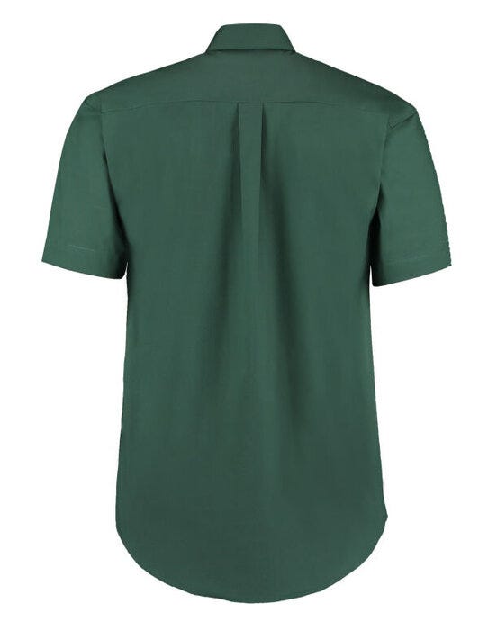 Kustom Kit Mens SS Classic Oxford Shirt - Bottle Green