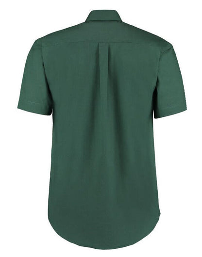 Kustom Kit Mens SS Classic Oxford Shirt - Bottle Green