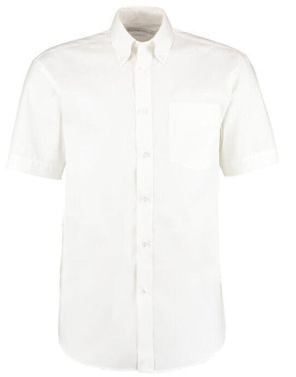 Kustom Kit Mens SS Classic Oxford Shirt - White