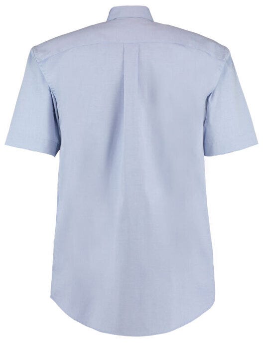 Kustom Kit Mens SS Classic Oxford Shirt - Light Blue